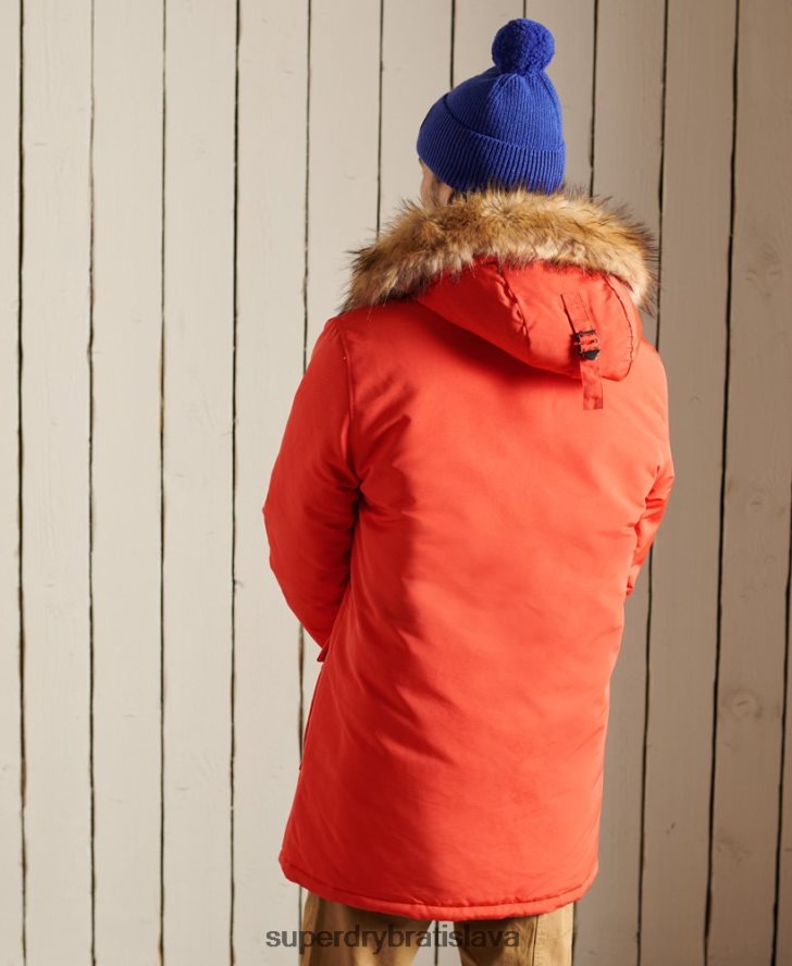 Superdry muži bunda everest parka 6B4ZTR1098 oblečenie oranžová