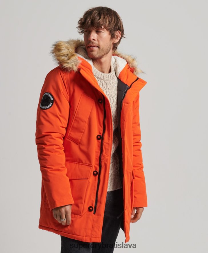 Superdry muži bunda everest parka 6B4ZTR1126 oblečenie oranžová