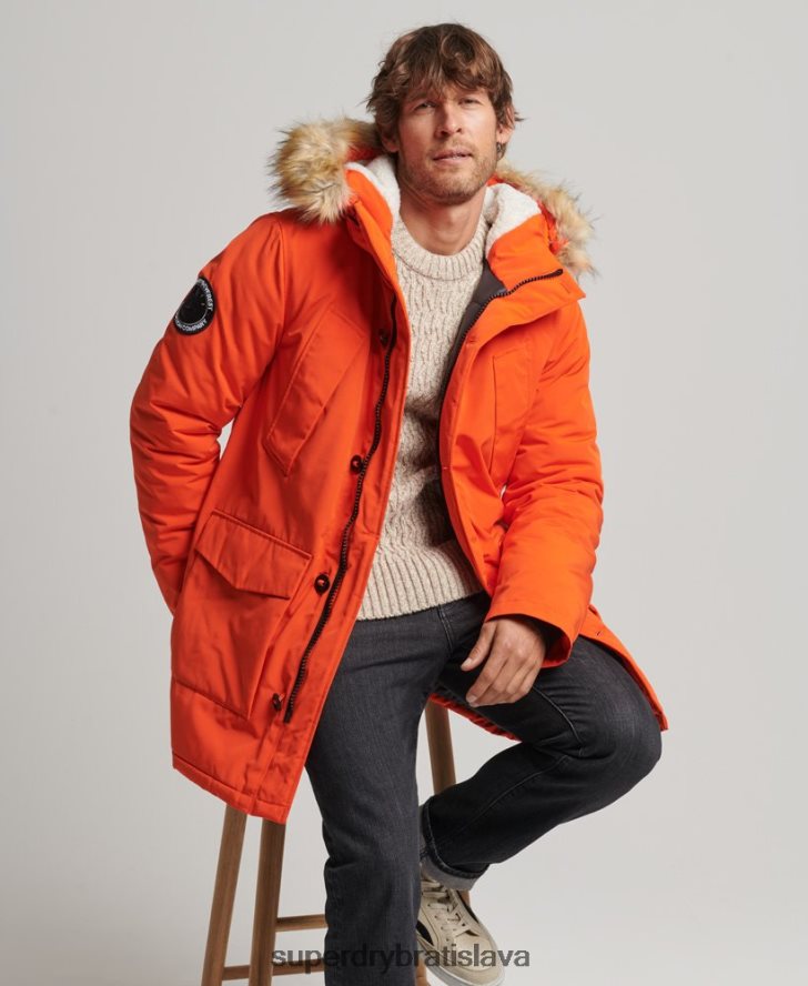 Superdry muži bunda everest parka 6B4ZTR1126 oblečenie oranžová
