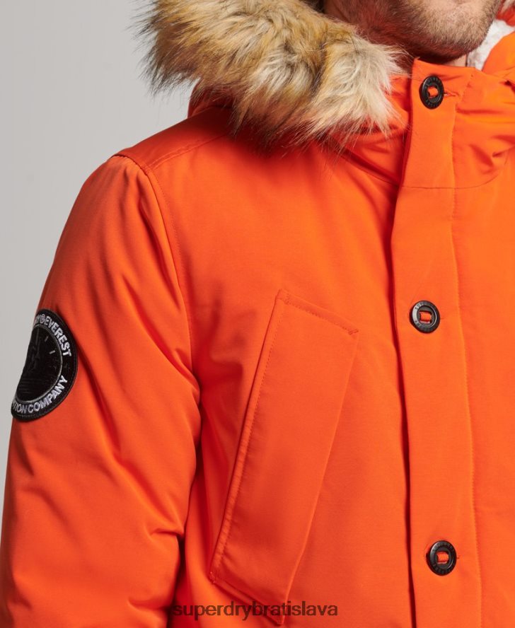 Superdry muži bunda everest parka 6B4ZTR1126 oblečenie oranžová