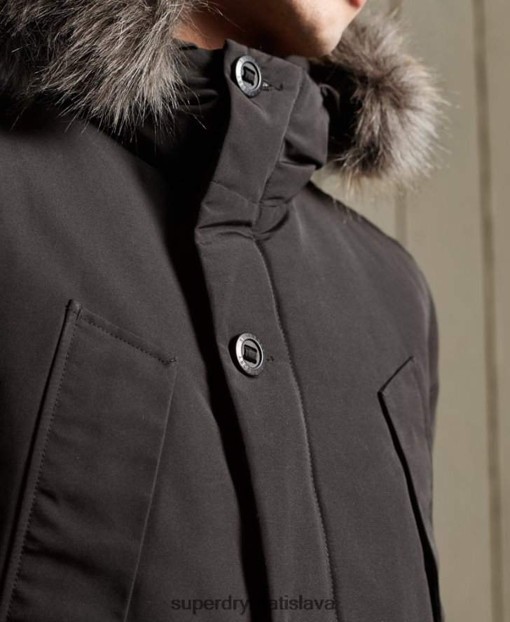 Superdry muži bunda everest parka 6B4ZTR1157 oblečenie čierna