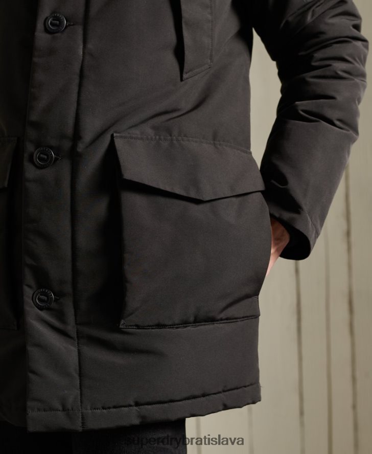 Superdry muži bunda everest parka 6B4ZTR1157 oblečenie čierna