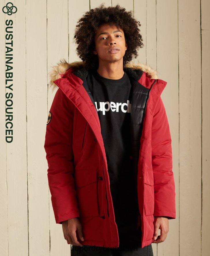 Superdry muži bunda everest parka 6B4ZTR4571 oblečenie červená