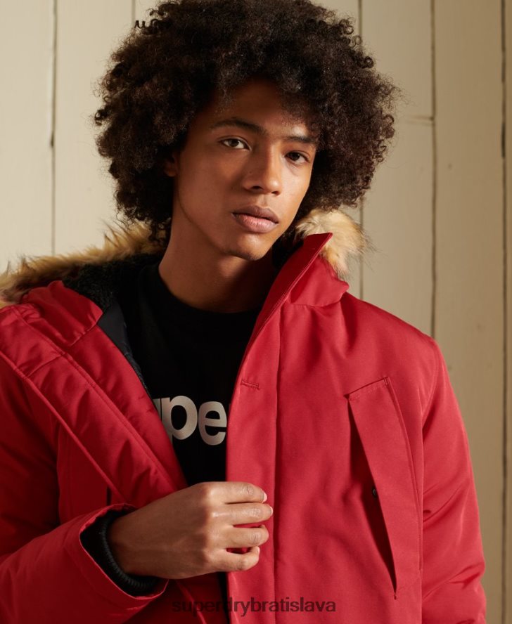 Superdry muži bunda everest parka 6B4ZTR4571 oblečenie červená