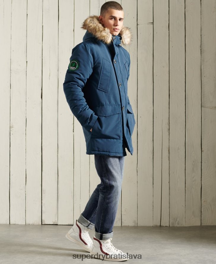 Superdry muži bunda everest parka 6B4ZTR4664 oblečenie svetlo modrá