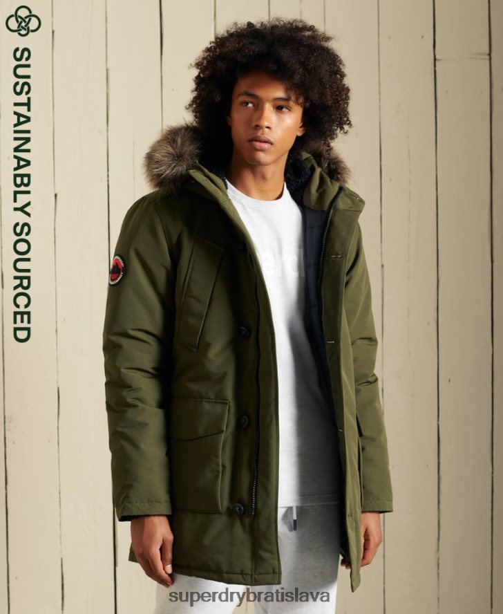 Superdry muži bunda everest parka 6B4ZTR4739 oblečenie zelená
