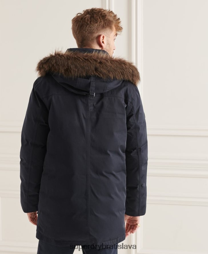 Superdry muži bunda studios everest down parka 6B4ZTR4578 oblečenie námorníctvo