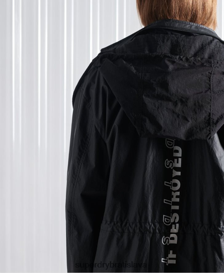 Superdry muži limitovaná edícia bundy sdx freya parka 6B4ZTR5552 oblečenie čierna