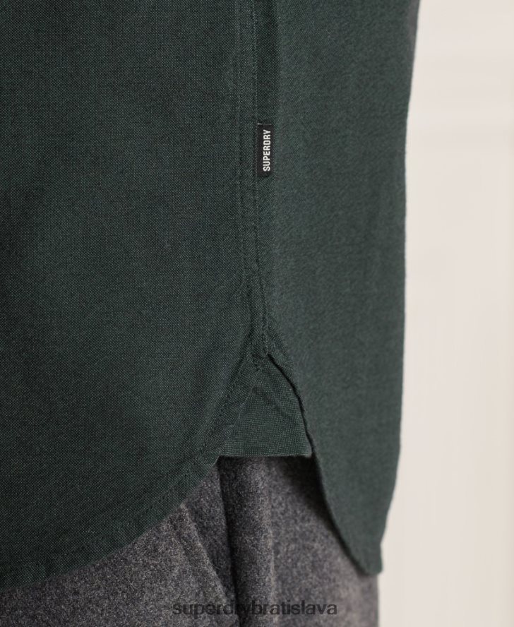 Superdry muži Uni oxford košeľa z organickej bavlny 6B4ZTR226 oblečenie zelená
