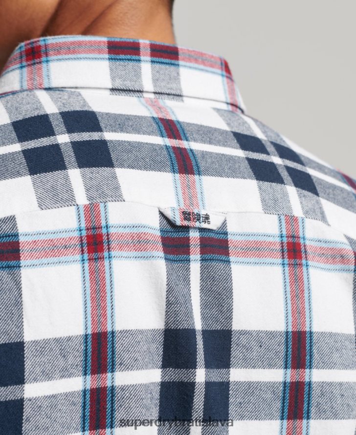 Superdry muži Vintage drevorubačská košeľa z organickej bavlny 6B4ZTR216 oblečenie biely