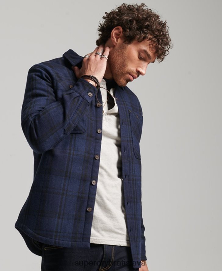 Superdry muži obchodná predajňa - prešívaná tielka 6B4ZTR177 oblečenie námorníctvo