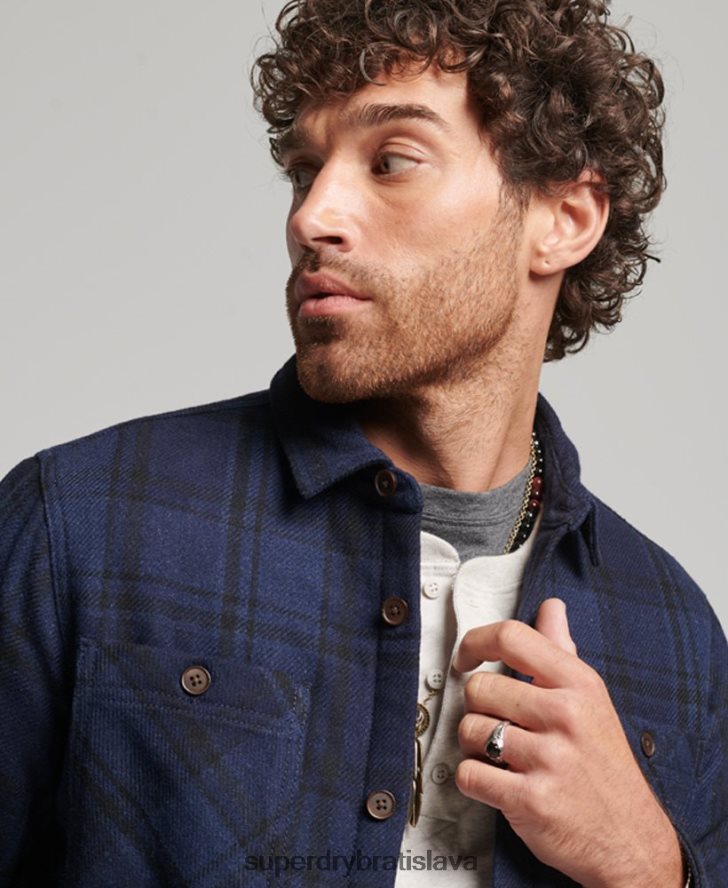 Superdry muži obchodná predajňa - prešívaná tielka 6B4ZTR177 oblečenie námorníctvo
