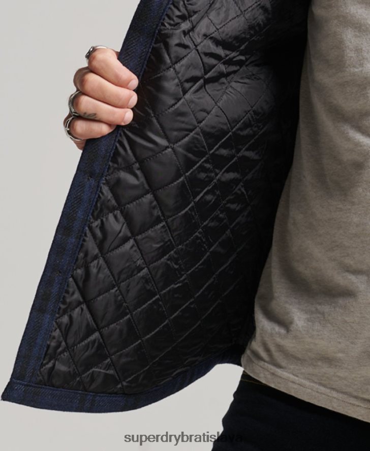 Superdry muži obchodná predajňa - prešívaná tielka 6B4ZTR177 oblečenie námorníctvo