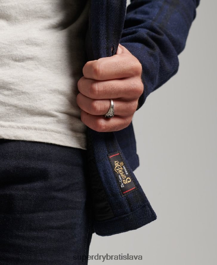 Superdry muži obchodná predajňa - prešívaná tielka 6B4ZTR177 oblečenie námorníctvo