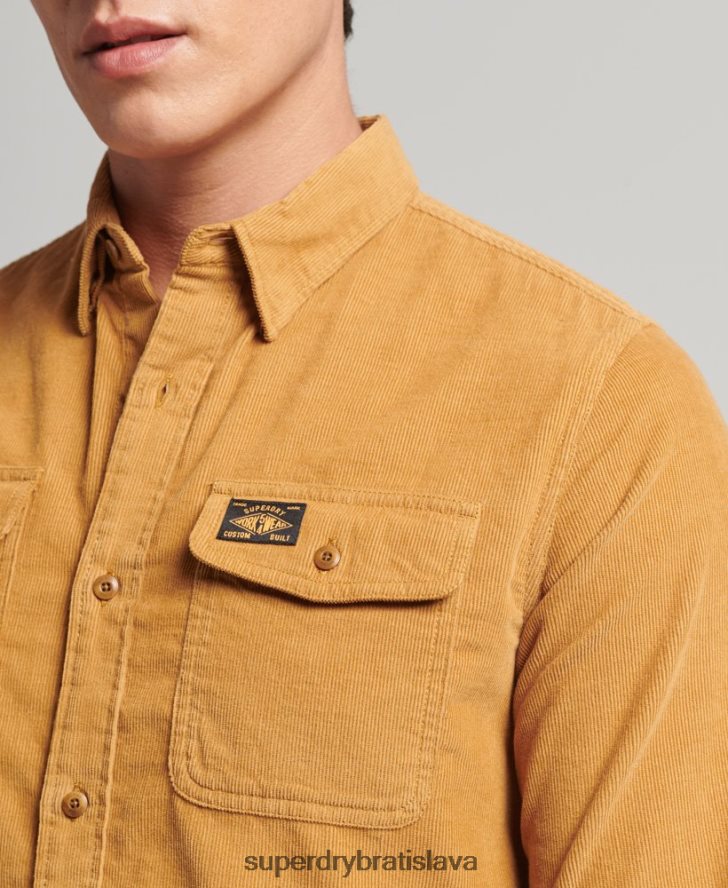 Superdry muži trailová šnúrová košeľa 6B4ZTR227 oblečenie žltá