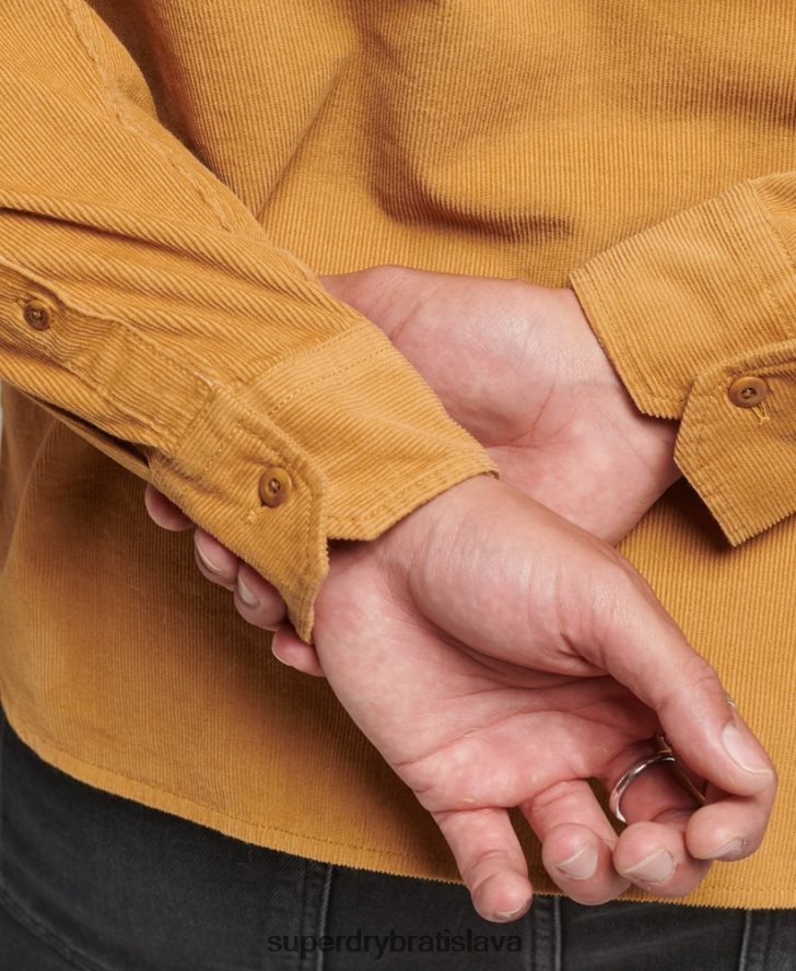 Superdry muži trailová šnúrová košeľa 6B4ZTR227 oblečenie žltá