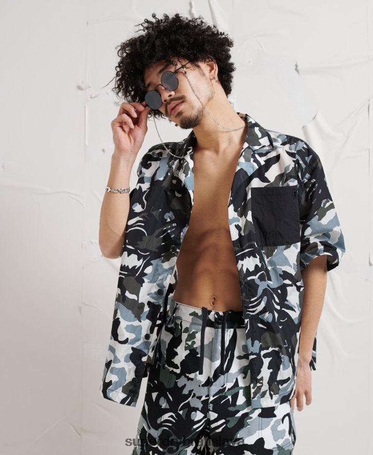 Superdry muži tričko energetickej dystopie 6B4ZTR220 oblečenie multi