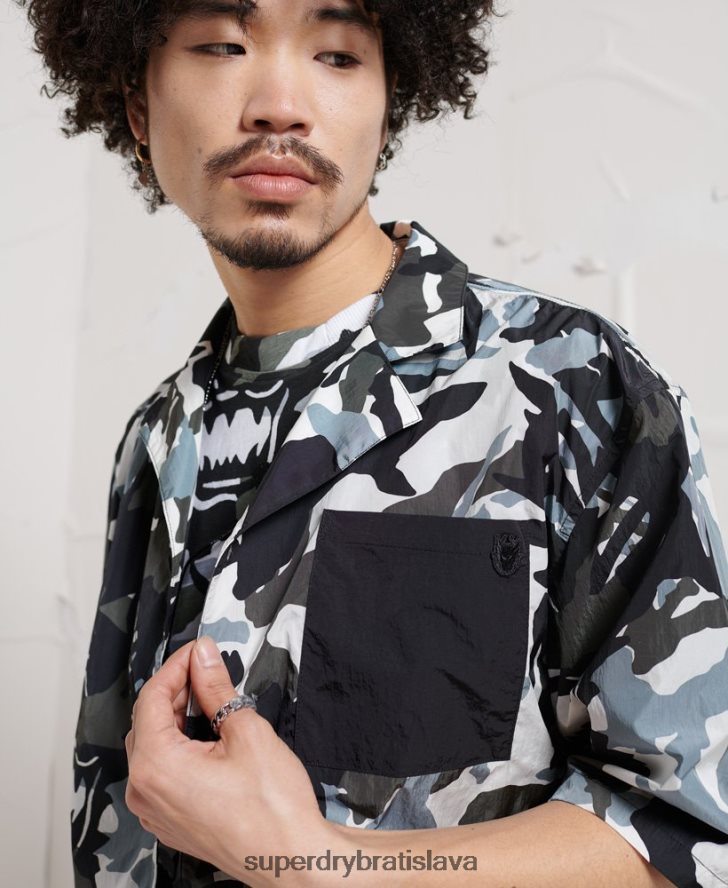 Superdry muži tričko energetickej dystopie 6B4ZTR220 oblečenie multi