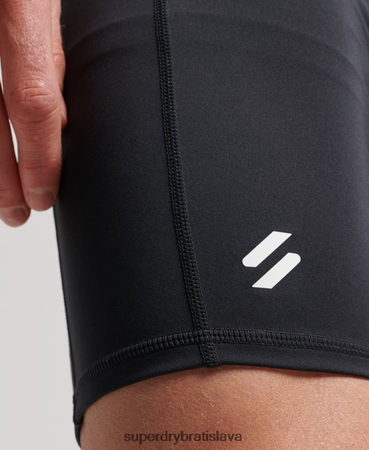 Superdry muži jadro úzke šortky 6B4ZTR303 oblečenie čierna