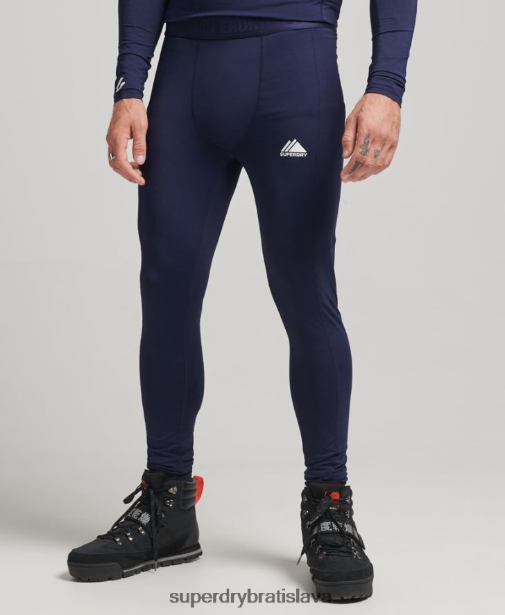 Superdry muži legíny základnej vrstvy 6B4ZTR1383 oblečenie námorníctvo
