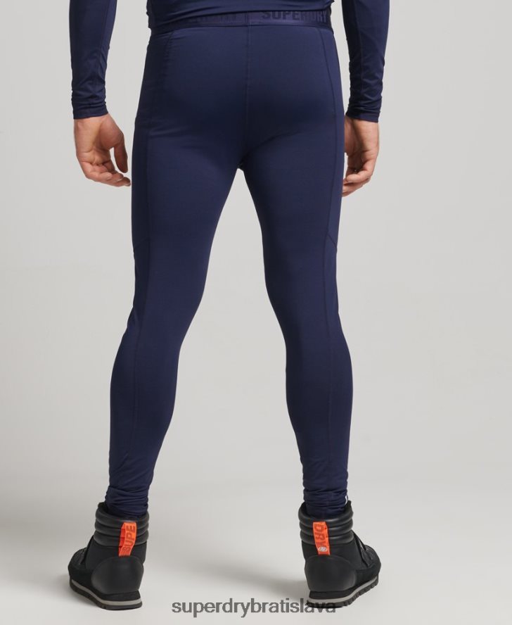 Superdry muži legíny základnej vrstvy 6B4ZTR1383 oblečenie námorníctvo