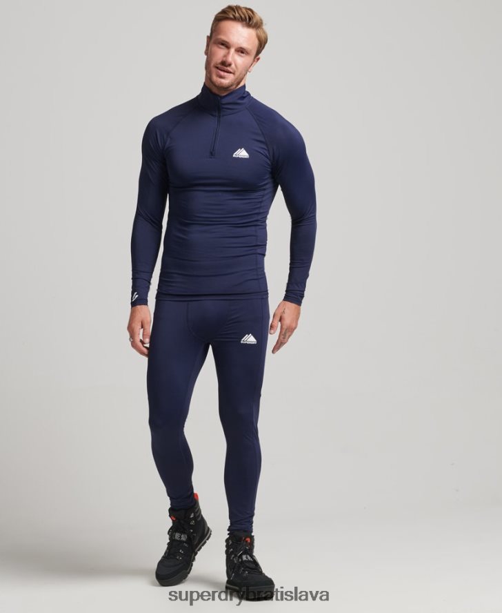 Superdry muži legíny základnej vrstvy 6B4ZTR1383 oblečenie námorníctvo