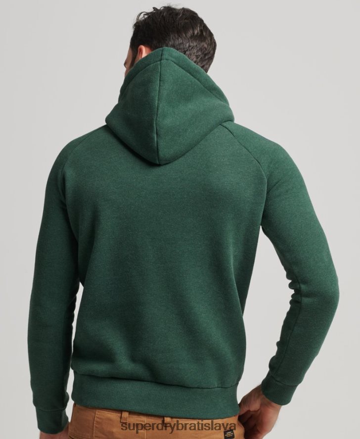 Superdry muži Mikina s kapucňou s logom kalia rukávov 6B4ZTR879 oblečenie zelená