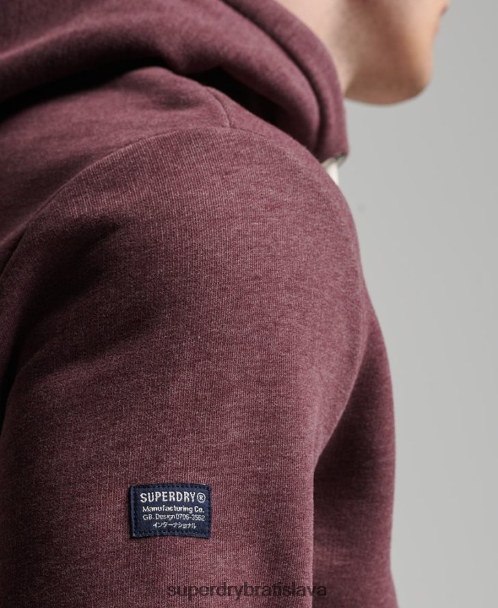 Superdry muži Mikina s logom spoločnosti Marl 6B4ZTR5072 oblečenie červená