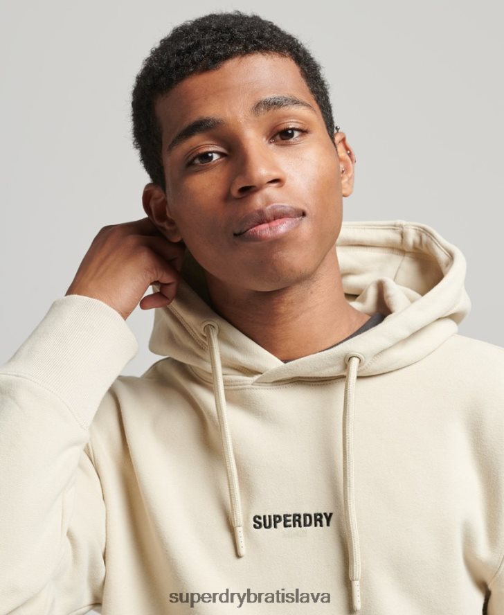 Superdry muži Mikina s mikro logom 6B4ZTR5997 oblečenie béžová