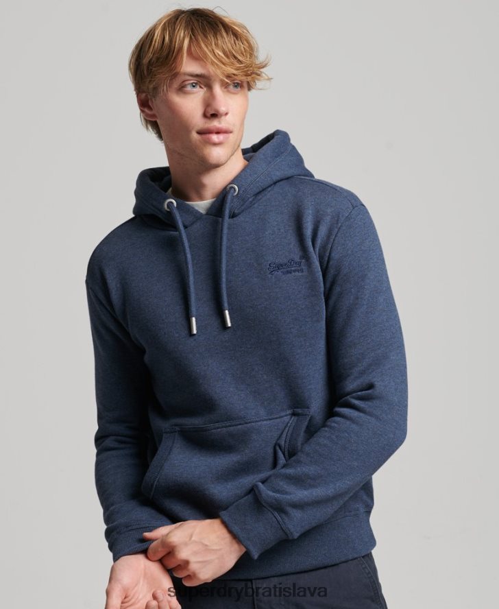 Superdry muži Mikina s podstatným logom z organickej bavlny 6B4ZTR521 oblečenie námorníctvo
