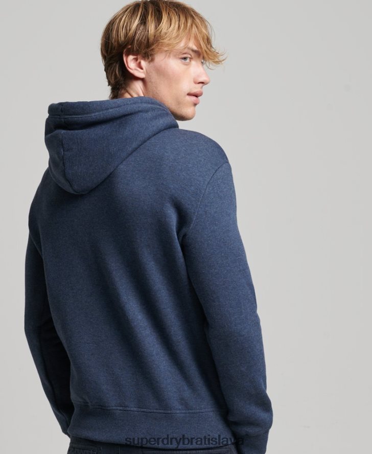 Superdry muži Mikina s podstatným logom z organickej bavlny 6B4ZTR521 oblečenie námorníctvo
