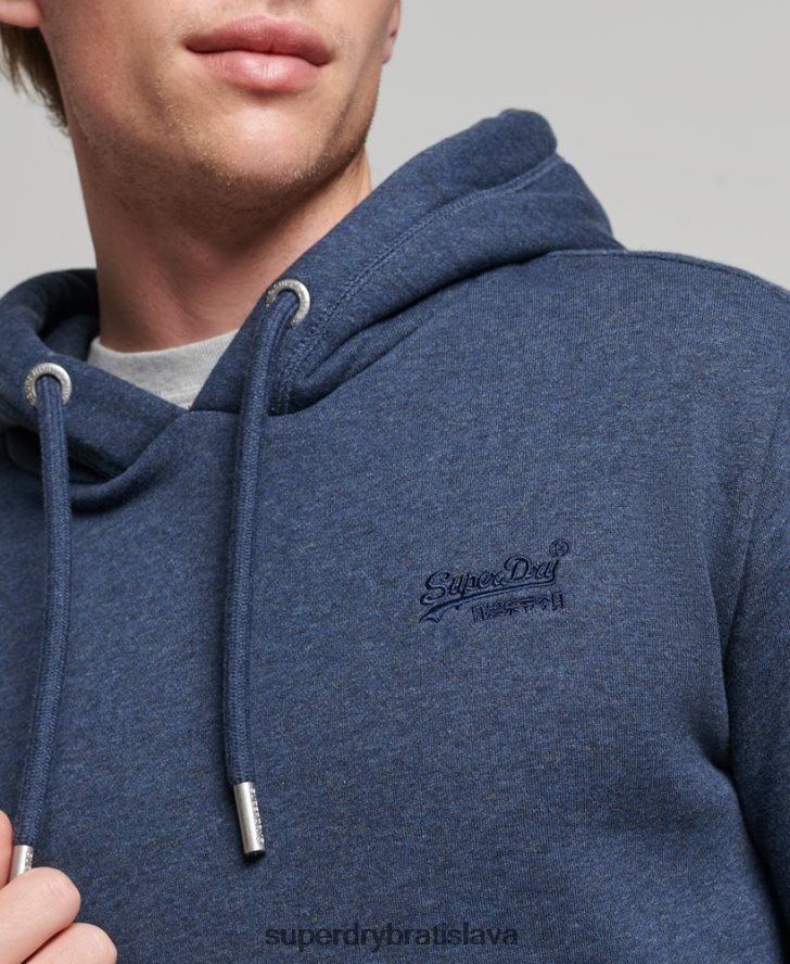 Superdry muži Mikina s podstatným logom z organickej bavlny 6B4ZTR521 oblečenie námorníctvo