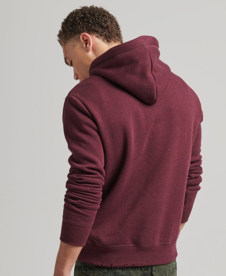 Superdry muži Mikina s podstatným logom z organickej bavlny 6B4ZTR522 oblečenie červená