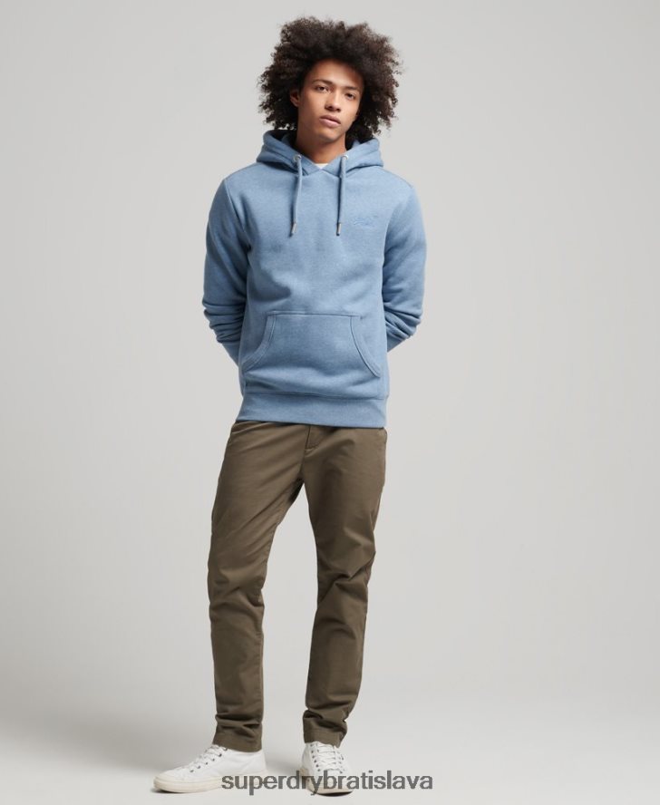 Superdry muži Mikina s podstatným logom z organickej bavlny 6B4ZTR552 oblečenie svetlo modrá