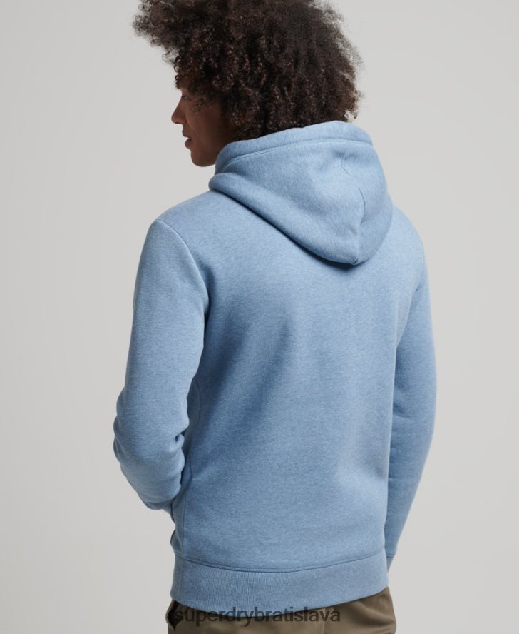 Superdry muži Mikina s podstatným logom z organickej bavlny 6B4ZTR552 oblečenie svetlo modrá