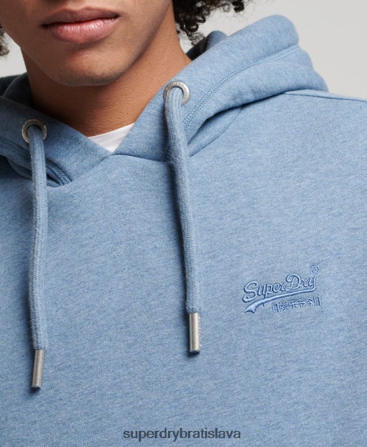 Superdry muži Mikina s podstatným logom z organickej bavlny 6B4ZTR552 oblečenie svetlo modrá