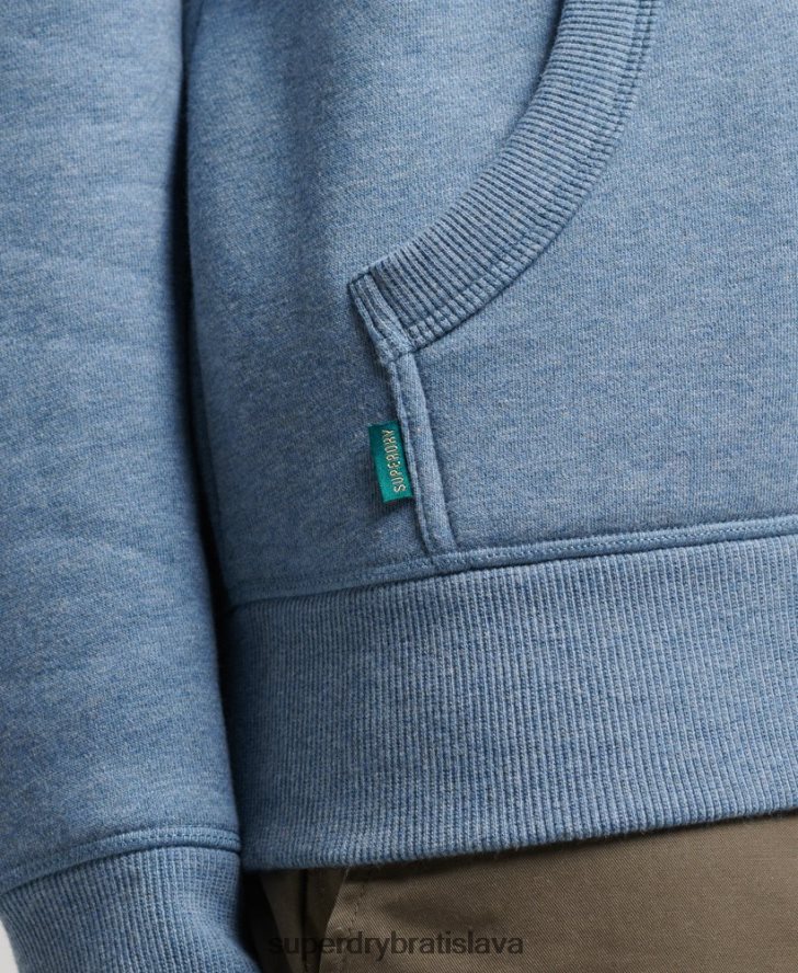 Superdry muži Mikina s podstatným logom z organickej bavlny 6B4ZTR552 oblečenie svetlo modrá