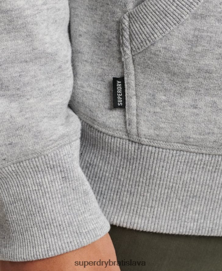 Superdry muži Mikina s podstatným logom z organickej bavlny 6B4ZTR567 oblečenie sivá