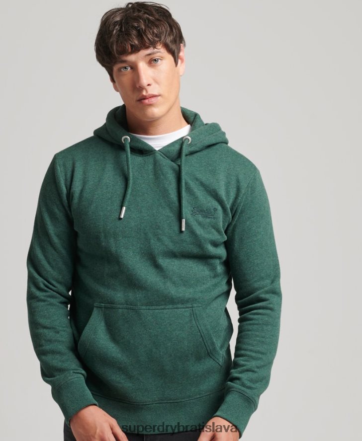 Superdry muži Mikina s podstatným logom z organickej bavlny 6B4ZTR727 oblečenie zelená