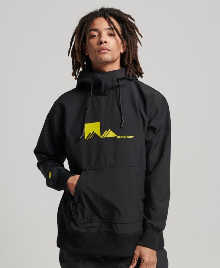 Superdry muži Snow tech mikina s kapucňou 6B4ZTR734 oblečenie čierna