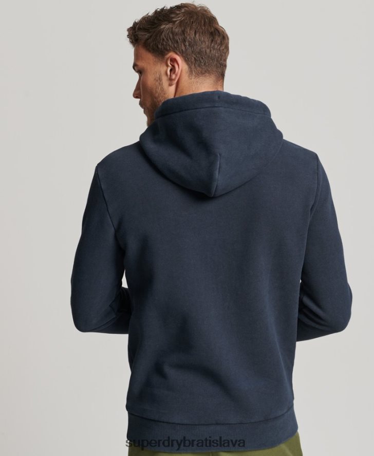 Superdry muži Výpravná mikina s vintage logom 6B4ZTR568 oblečenie námorníctvo