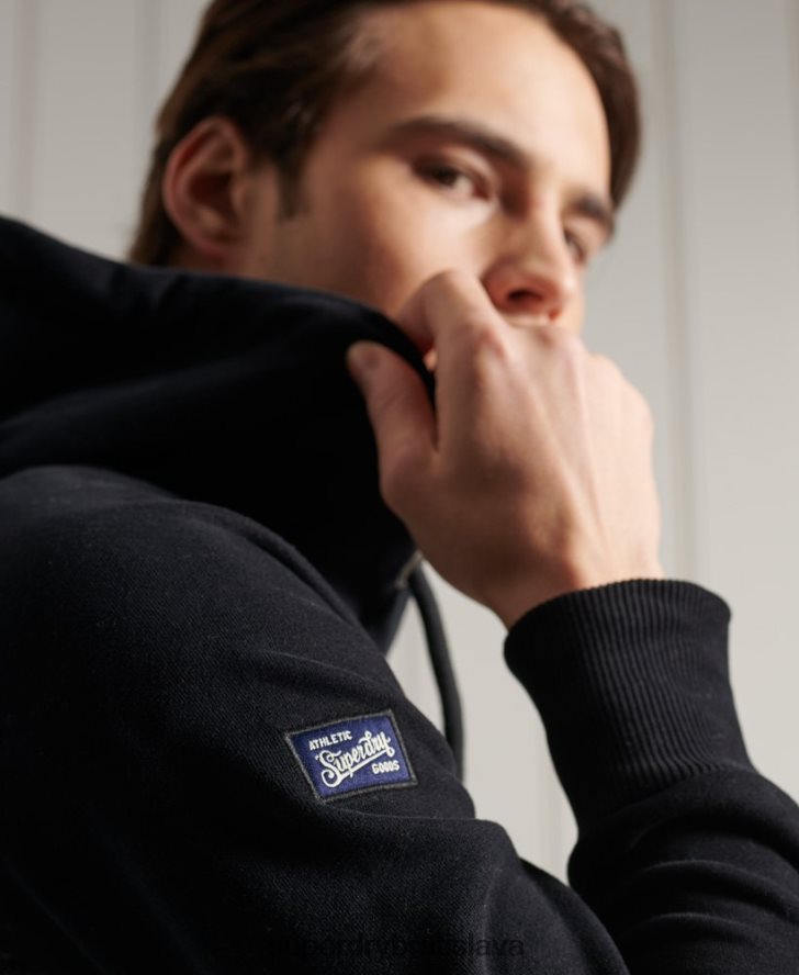 Superdry muži Vintage logo duo raglánová loopback mikina 6B4ZTR873 oblečenie tmavošedý