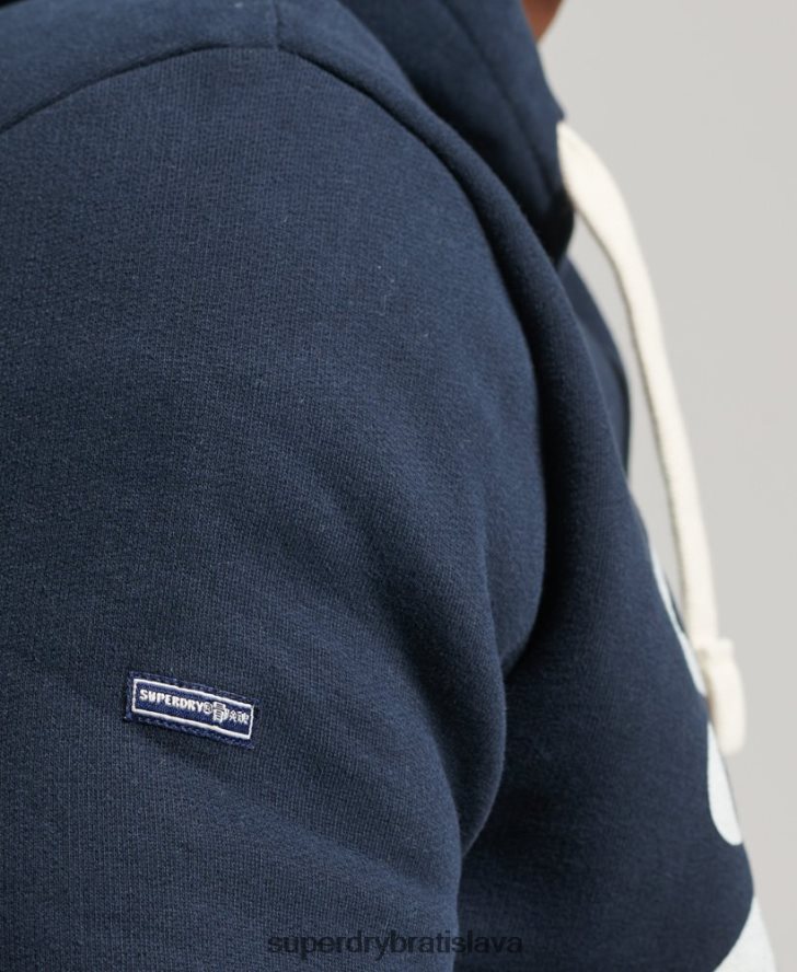 Superdry muži Vintage logo sóda s kapucňou 6B4ZTR5035 oblečenie námorníctvo