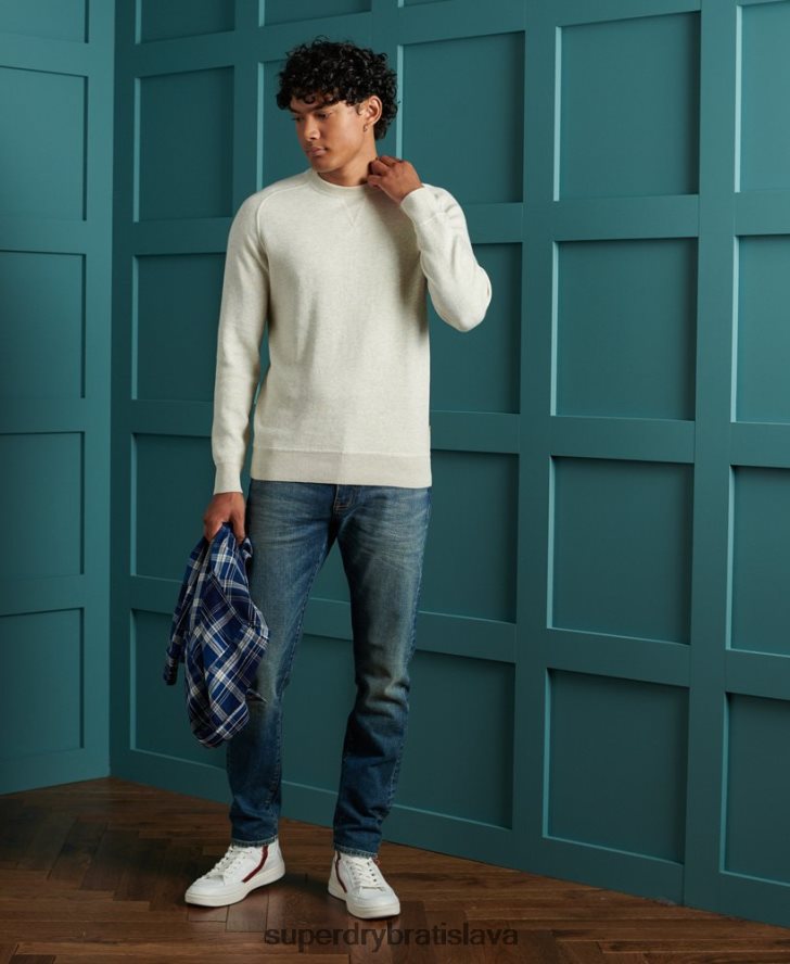 Superdry muži Základná bavlnená mikina 6B4ZTR5344 oblečenie sivá