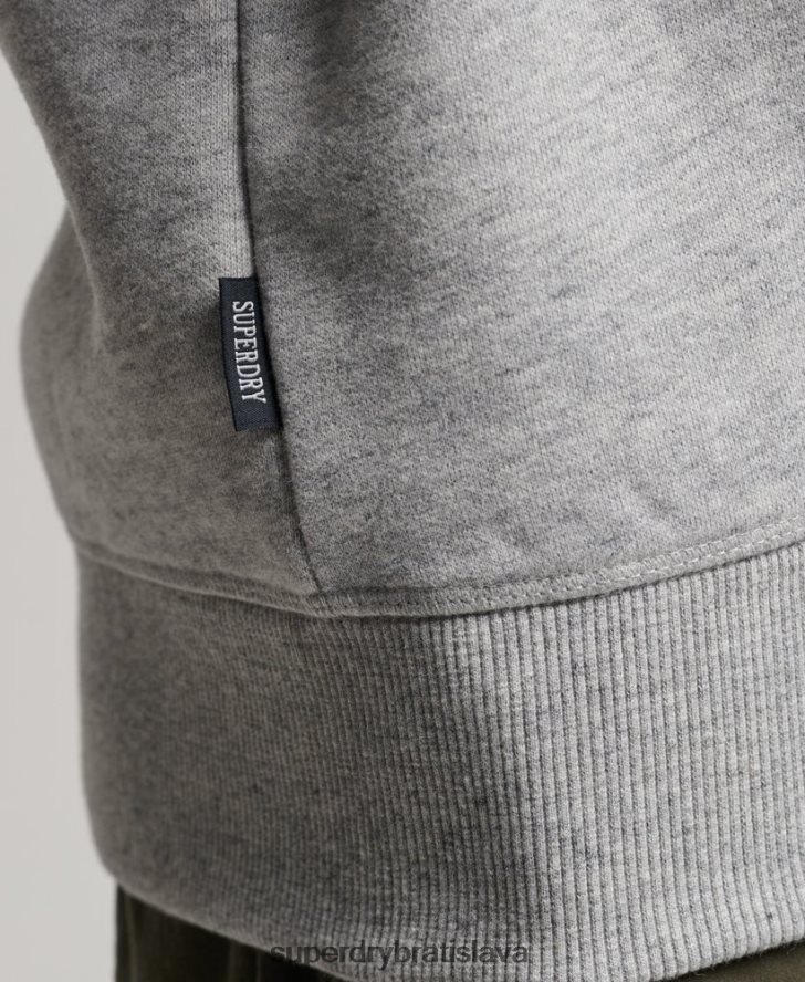 Superdry muži baseballová mikina 6B4ZTR555 oblečenie sivá