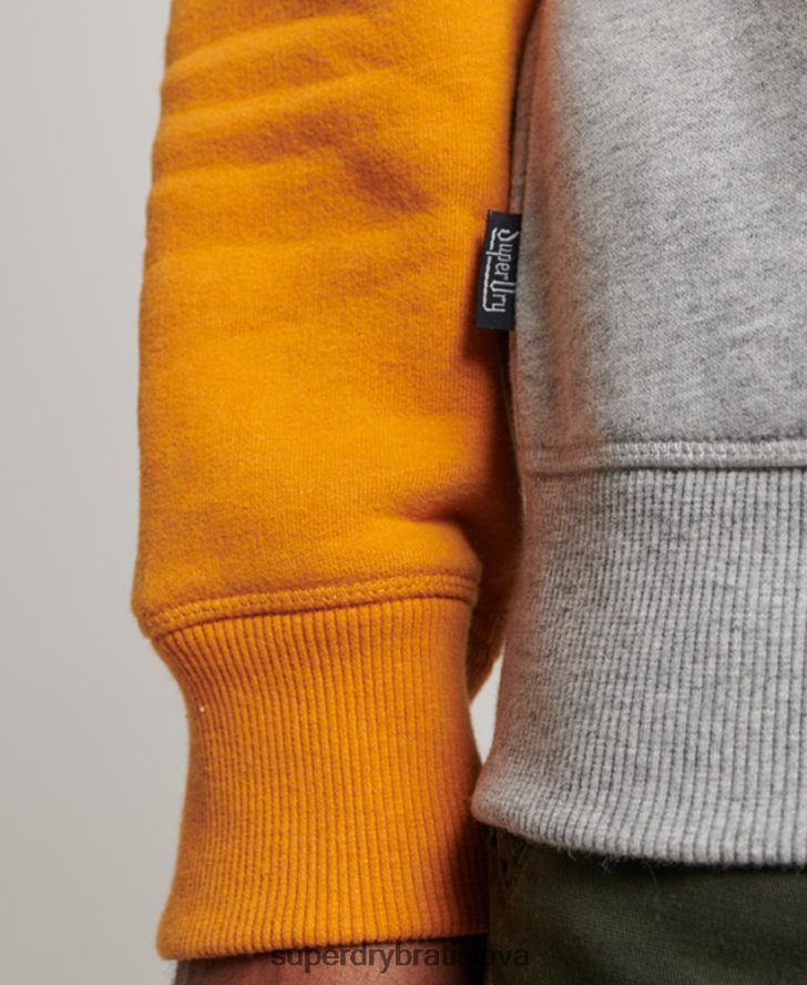 Superdry muži baseballová mikina 6B4ZTR564 oblečenie sivá