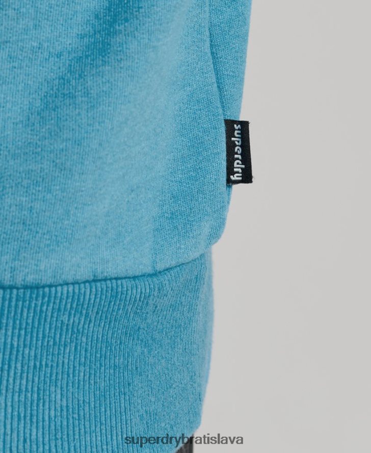 Superdry muži cestovná nálepka posádková mikina 6B4ZTR589 oblečenie Modrá