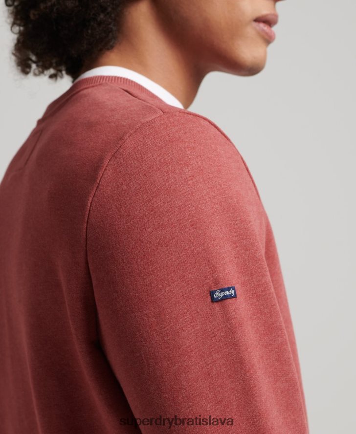 Superdry muži cestovná pohľadnicová grafická mikina 6B4ZTR758 oblečenie červená