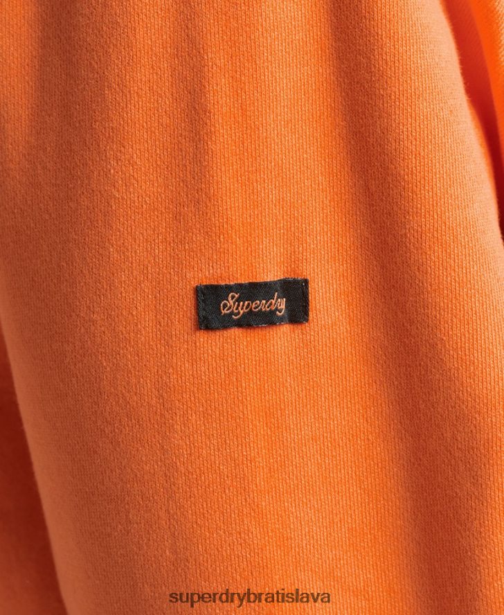 Superdry muži do lesa grafická mikina s kapucňou 6B4ZTR707 oblečenie oranžová