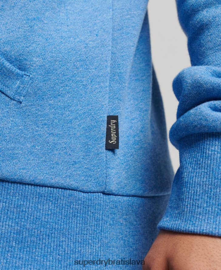 Superdry muži embosovaná mikina vintage cooper class 6B4ZTR798 oblečenie Modrá